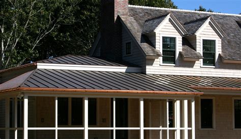 sheet metal roof on cape cod house|cazeault roofing.